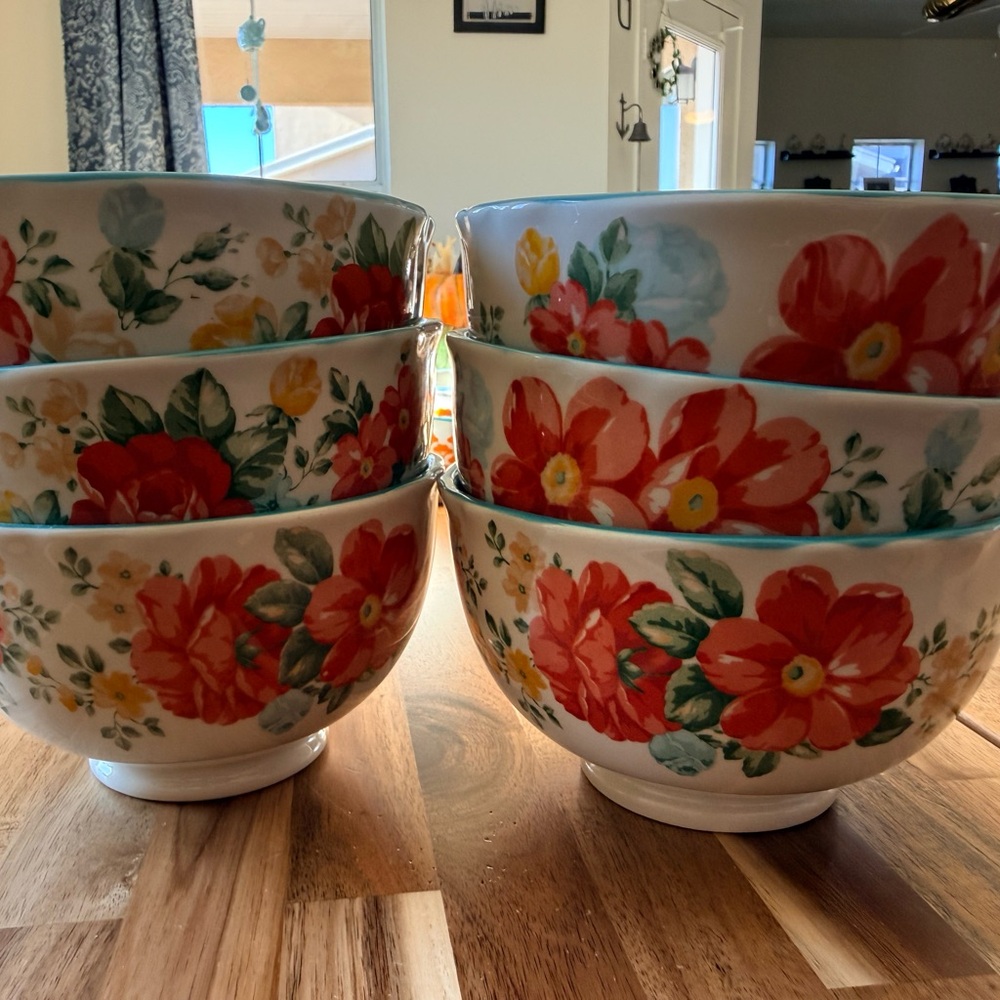 PIONEER Ceramic Bowl with Elegant Script